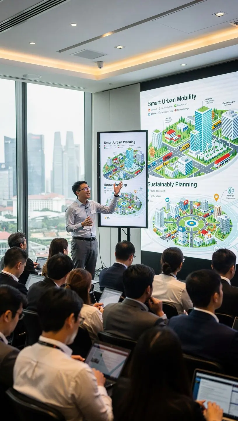 Professional business solutions illustration